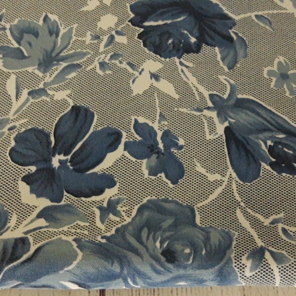 CLE Paris Floral Bodycon Tank Maxi Dress VTG Y2K 90s Blue White S/M - Picture 16 of 16